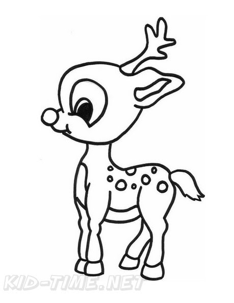 Baby Deer Fawn Coloring Book Page Free Coloring Book Pages
