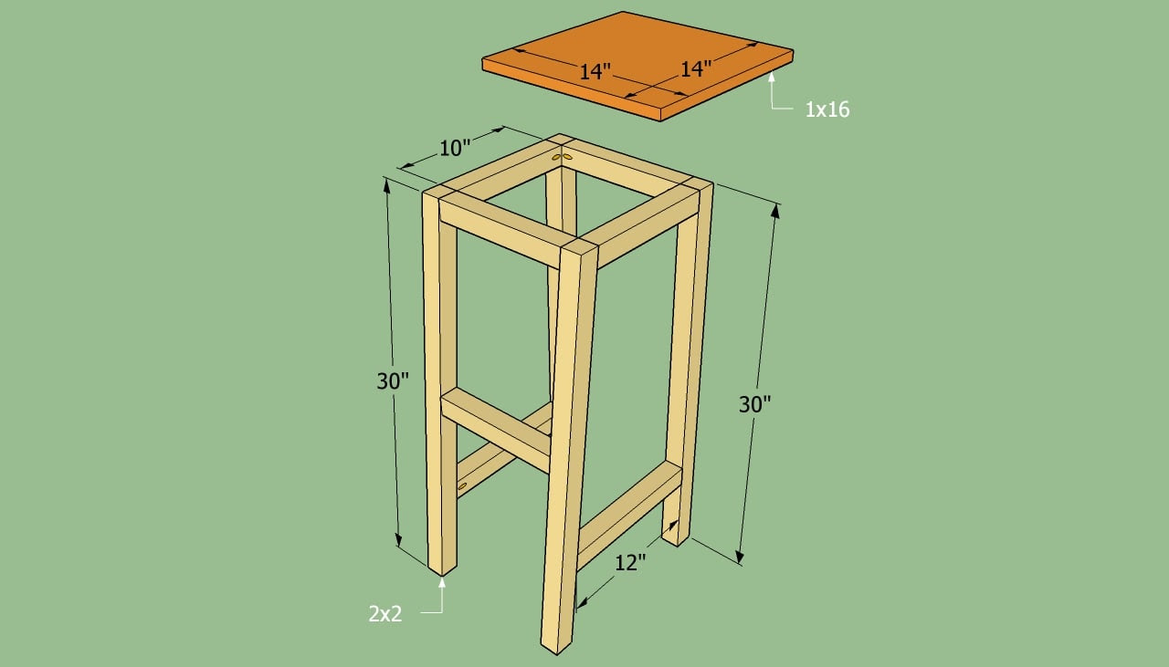 How to build a bar stool | HowToSpecialist - How to Build, Step by 