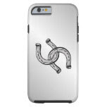 Horseshoes on Silver Tough iPhone 6 Case