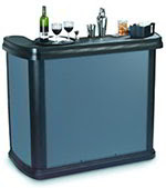 Carlisle 755023 56-in Maximizer Portable Bar 15-Gal Ice Bin and Storage Grey