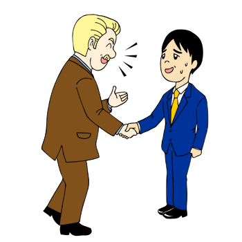 仕事で外国人との英会話に戸惑う日本人イラスト 無料イラスト配布サイトマンガトップ