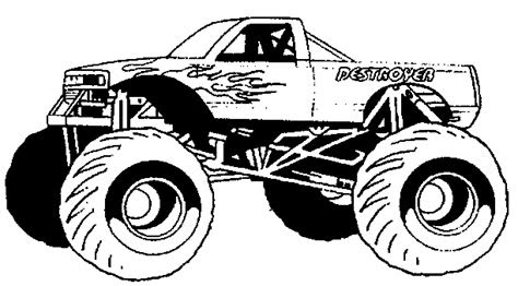 kleurplaten en zo kleurplaat van monster truck