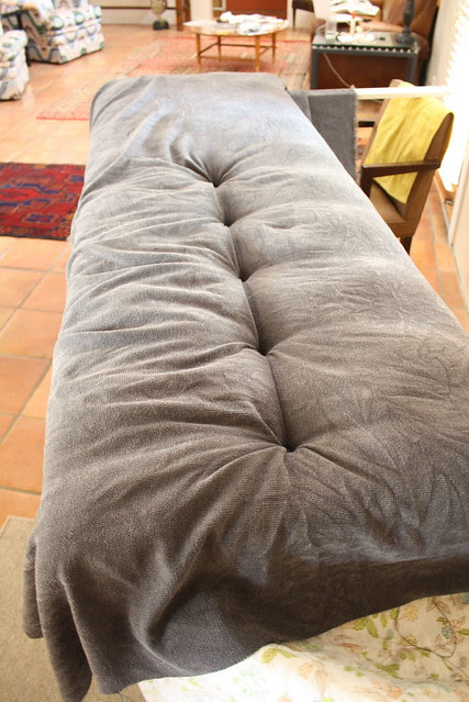 DIY Button Tufted Headboard