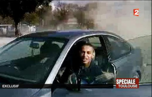 Capture d'écran d'une video de France 2 en date du 21 mars 2012, de Mohamed Merah