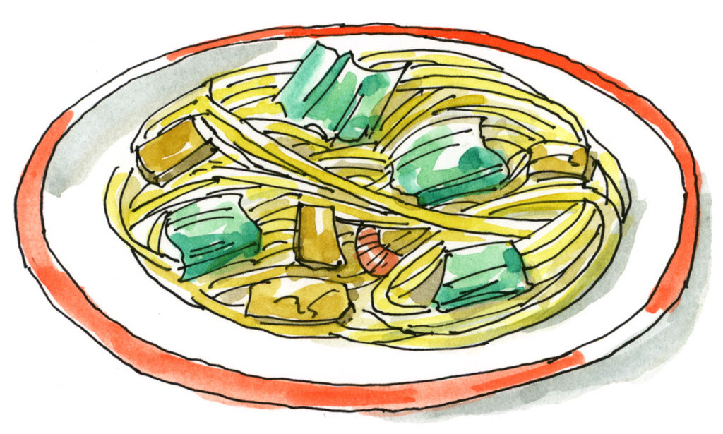 麺類の描き方