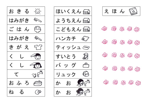 子供の朝の支度はイラストを使って具体的に 入園前から試してみて 子育て応援サイト March マーチ