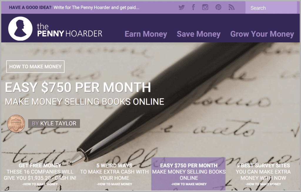 The Penny Hoarder - sites that will pay you