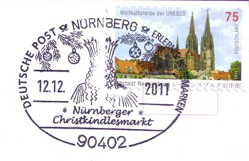 Germany Stamp & Christmas Postmark
