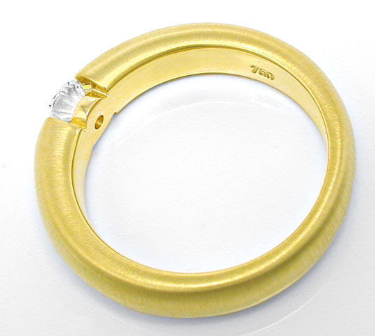 Original-Foto 3, BRILLANT-SPANNRING RIVER LUPENREIN 750-GELB LUXUS! NEU!