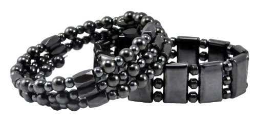 Set of Two, Hematite Bracelet and Hematite Wrap Bracelet, Hematite Anklet