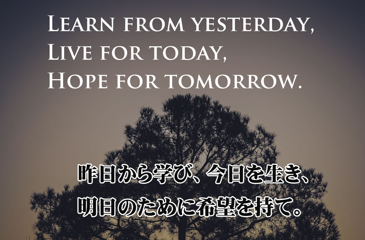 昨日から学び 今日を生き アインシュタイン Kotodama 心に残る名言集 言霊
