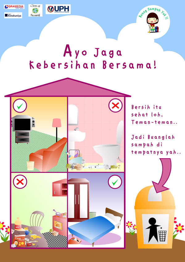 Buang Sampah Yuk Poster 127326430