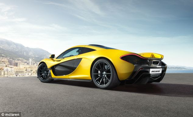 Modern: The McLaren P1 is said to be the 'spiritual successor' to the three-seater McLaren F1