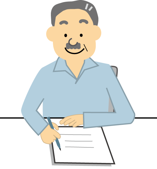無料イラスト 人物 おじさんのイラスト3