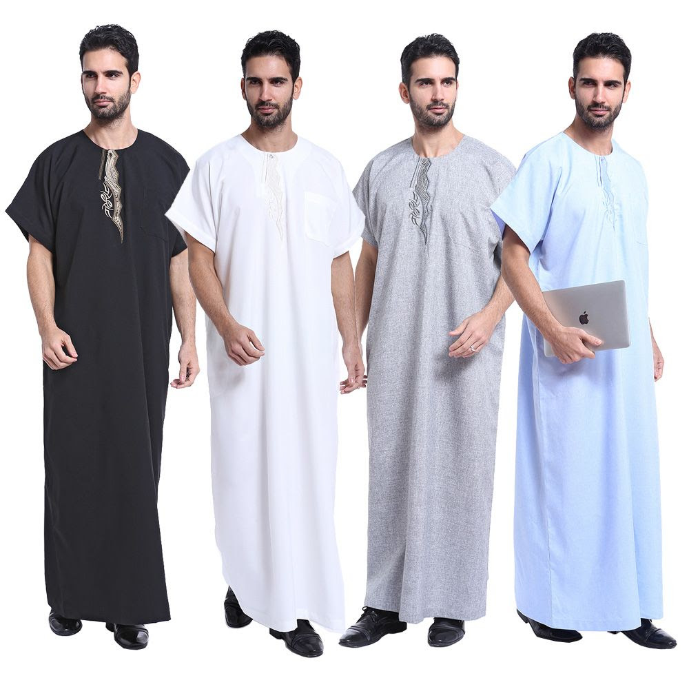 2017 muslim islamic clothing for men arabia men thobe thoub abaya