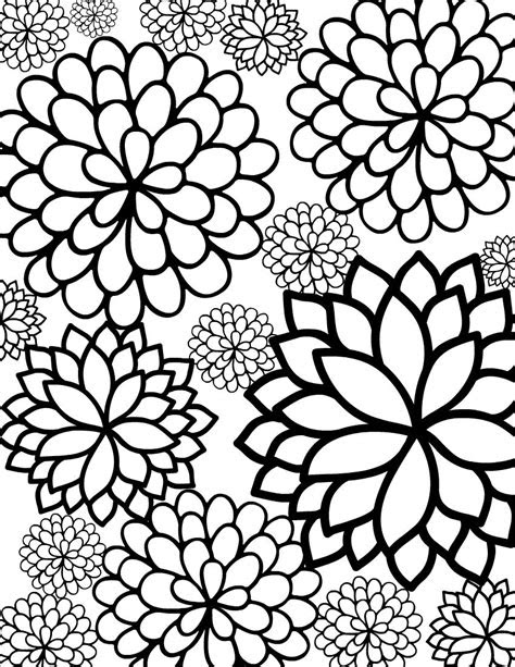  flower pattern coloring pages at getdrawings free download
