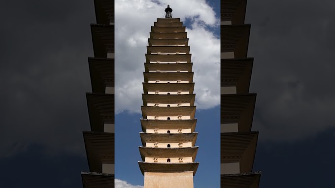 The Three Pagodas in Dali, China