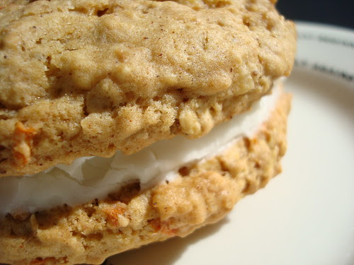 Carrot cake cookie sandwich
