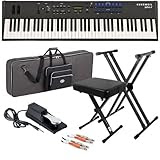 Kurzweil SP4-7 Stage Piano BUNDLE w/ Keyboard Case, Stand & Bench
