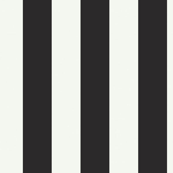Silk Stripe Black & White Wallpaper - modern - wallpaper - - by ...