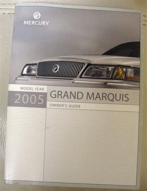 Download 2005 Mercury Grand Marquis Manual (PDF / ePub)