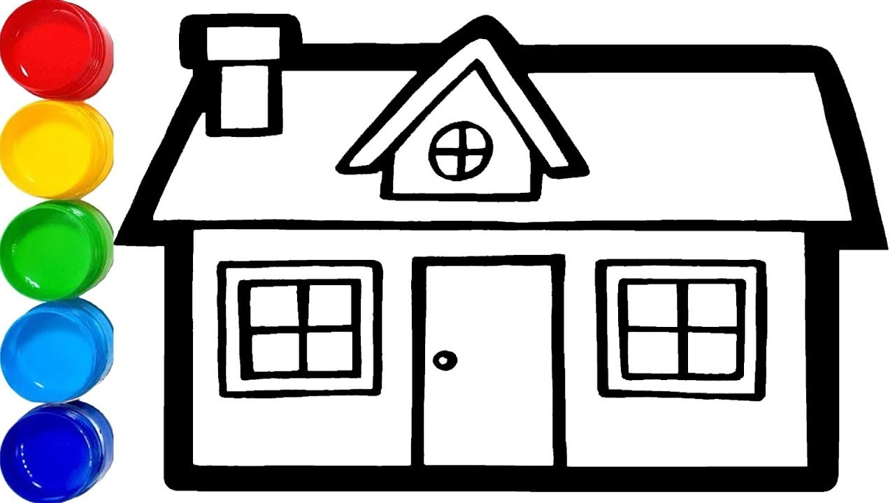Gambar Mewarnai Anak Rumah