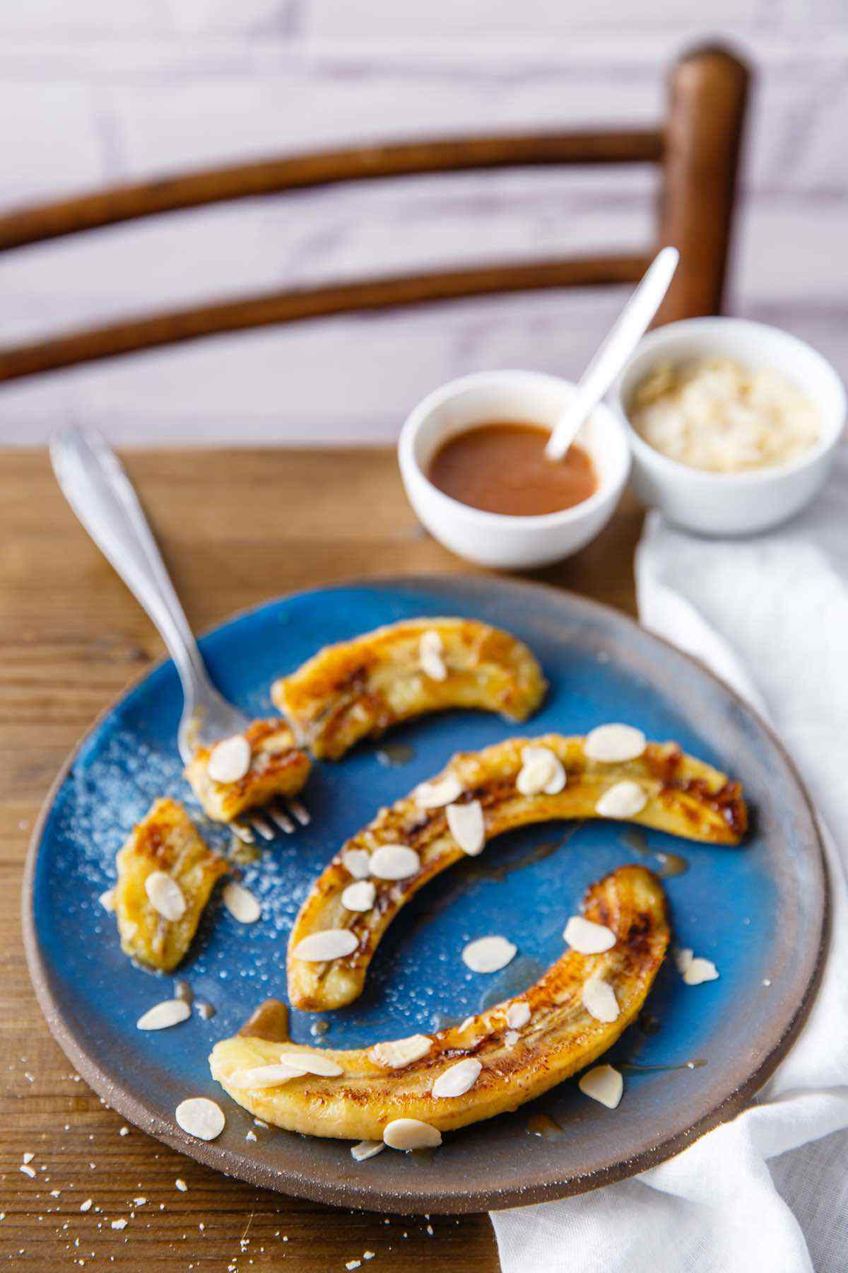 paleo fried honey bananas