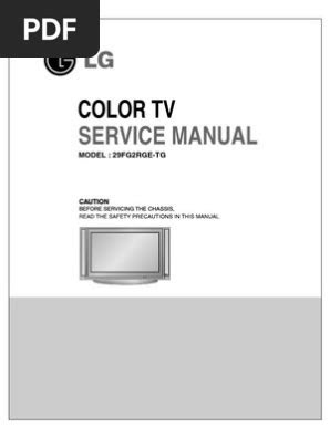 Download Lg 29fg2rge Tg Tv Service Manual