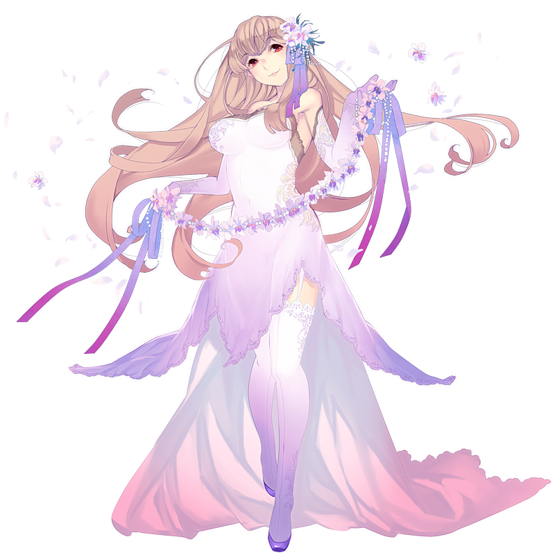 全身イラスト 花のドレス イラスト詳細 らっかみ