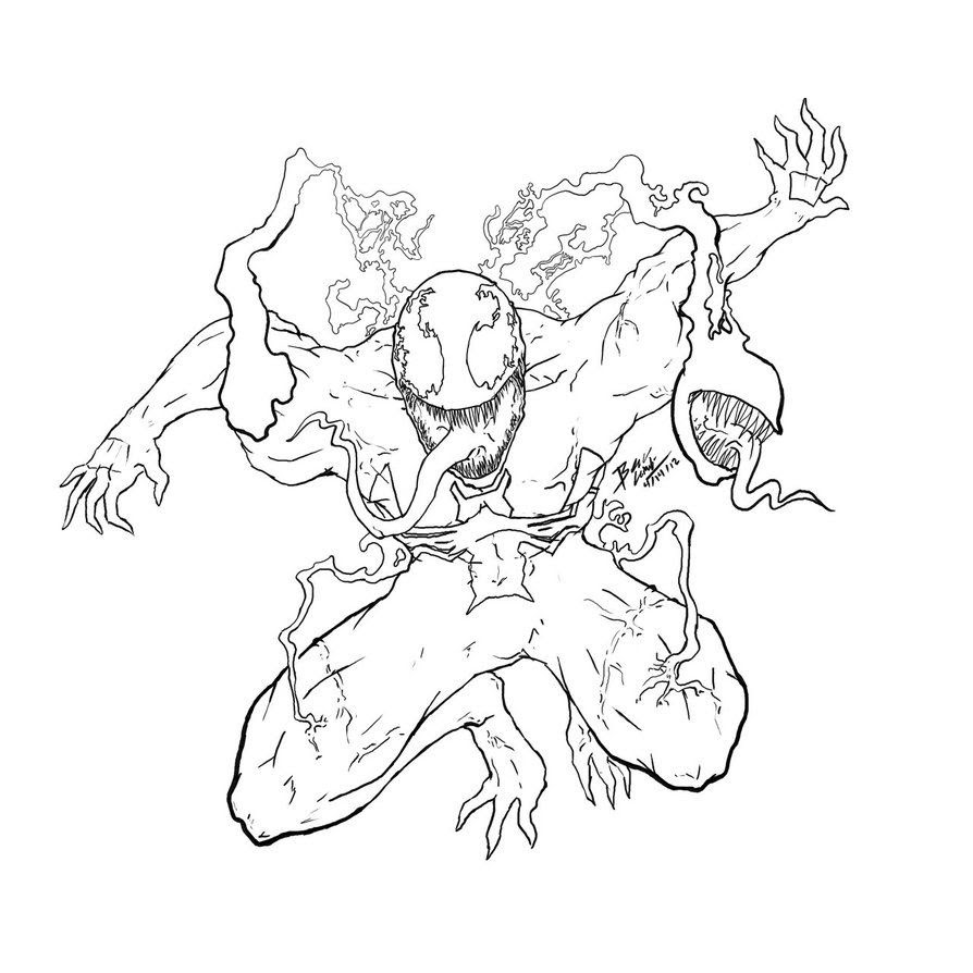 Carnage Coloring Pages - Coloring Home