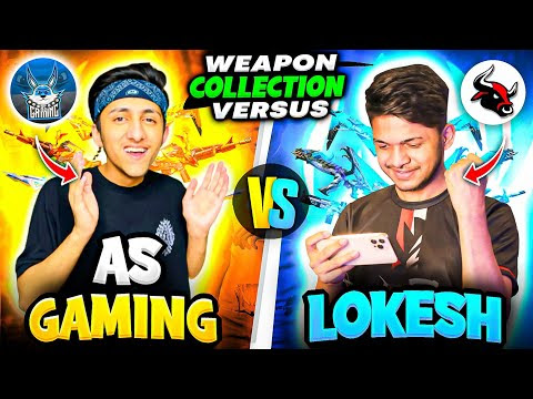 Lokesh Gamer Vs As Gaming Best Gun Collection Battle Guess Who Will Win End Game 🤯 Garena Free Fire