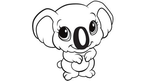  learning friends koala coloring printable