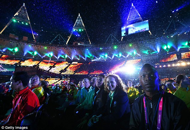 Magical: Athletes enjoy the ceremony