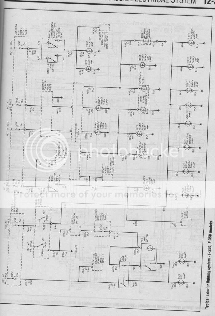 02 f350 wiring diagram for taillights please help - Ford ...
