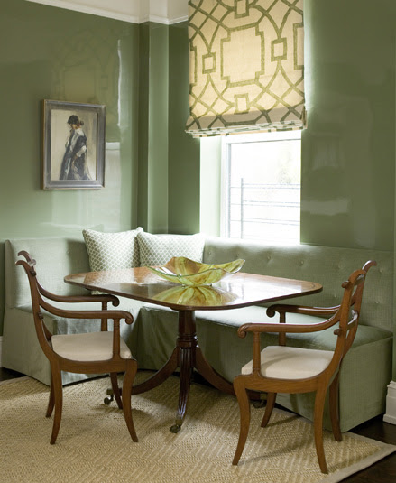 Tufted Banquette - Transitional - dining room - Phoebe Howard