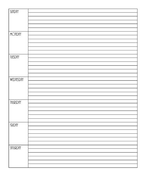  blank weekly calendar editable pdf word or image