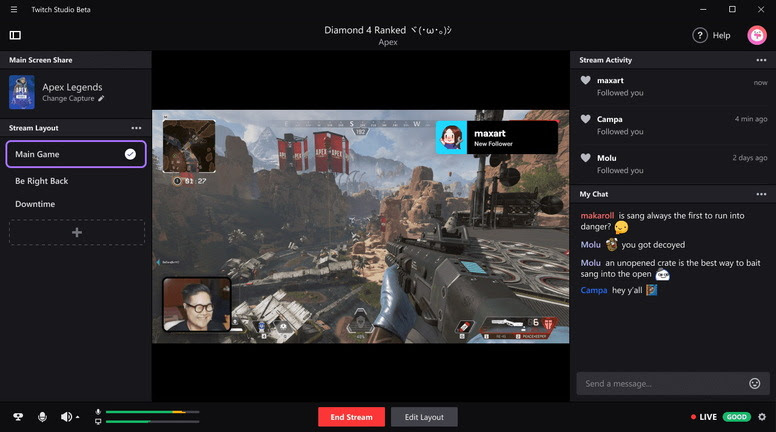 閒聊 新應用程式 Twitch 工作室 開放beta 測試讓新手實況 Acg板 Disp s