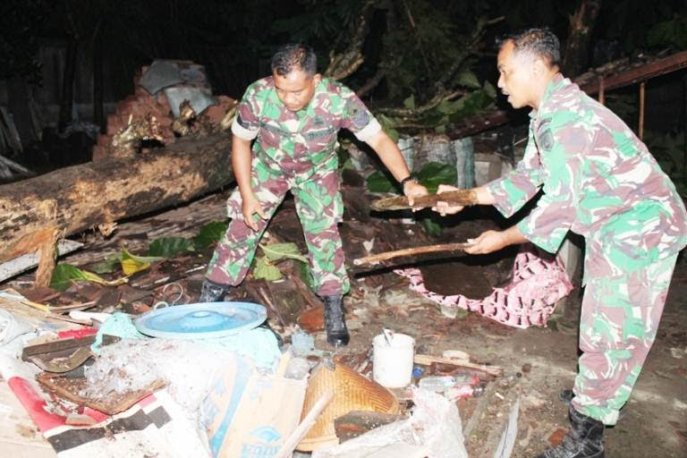 Terjang Walikukun Ngawi, Puting Beliung Ratakan Satu Rumah Warga