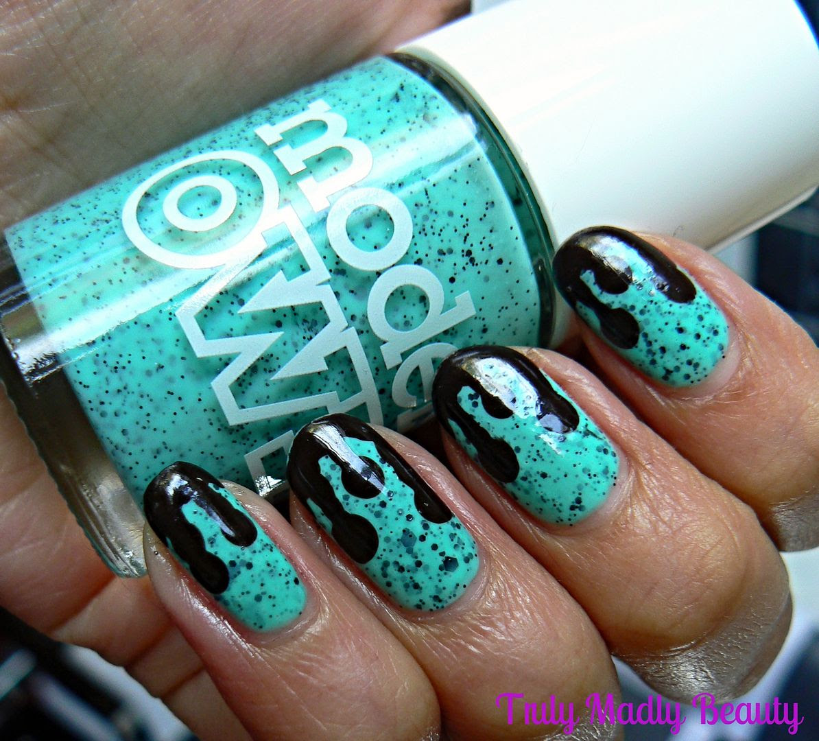Chocolate Drip Nails