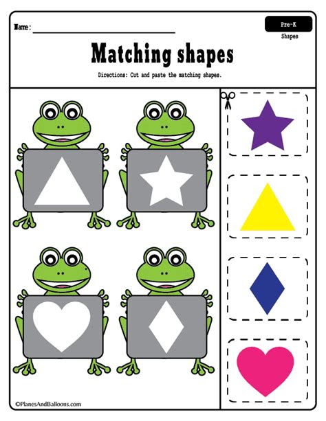  cut and paste worksheet for preschoolers
