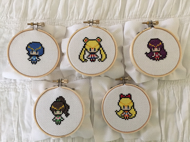 I Made Some Sailor Moon Cross Stitch Minis Sailormoon