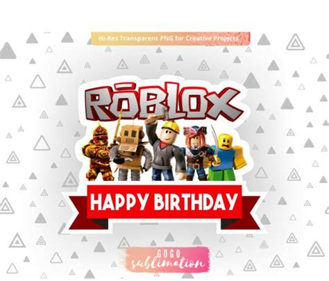  free printable roblox birthday party kits templates download blue
