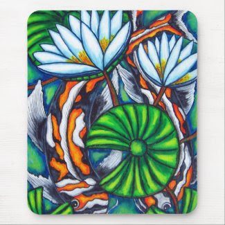 Coy Carp Colorful Mousepad mousepad