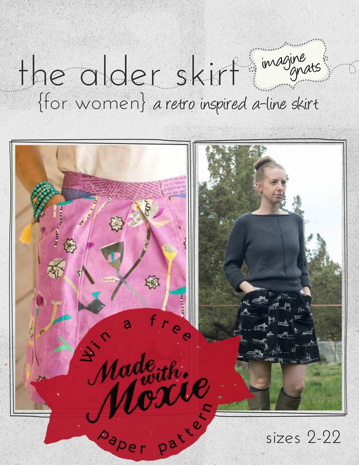 Win a free paper pattern of the Alder Skirt from Made with Moxie