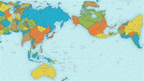 geographically correct map   world map   world
