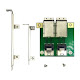 Dual Mini SAS26p SAS-SFF-8087 to SFF-8088 Adapter Board in PCI Bracket
SAS36P-26P PCI Server Array Card SFF8087-8088