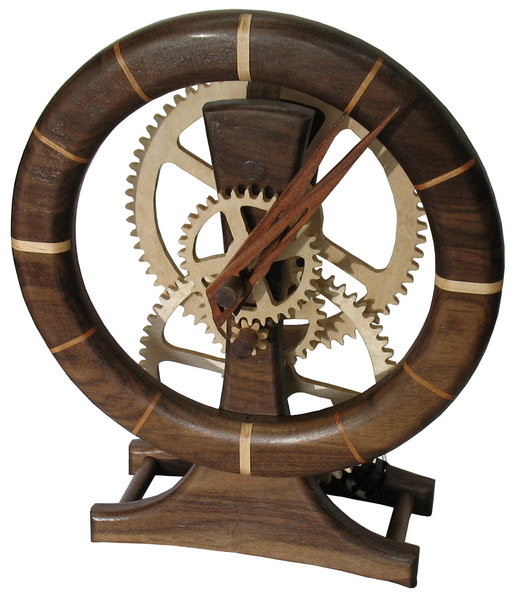 clock assembly clock face grooves cutting gears routing the clock face