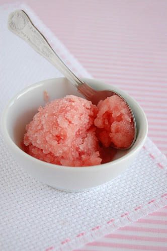 Watermelon sorbet / Sorbet de melancia