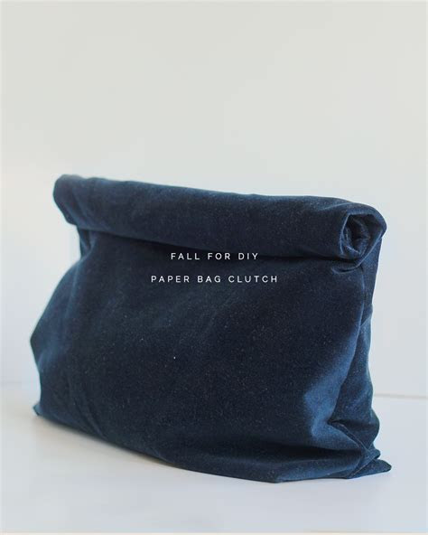 diy paper bag clutch fall diy