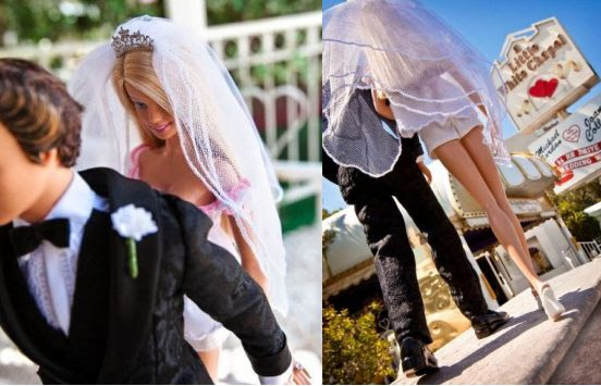 barbie and ken married. arbie las vegas wedding